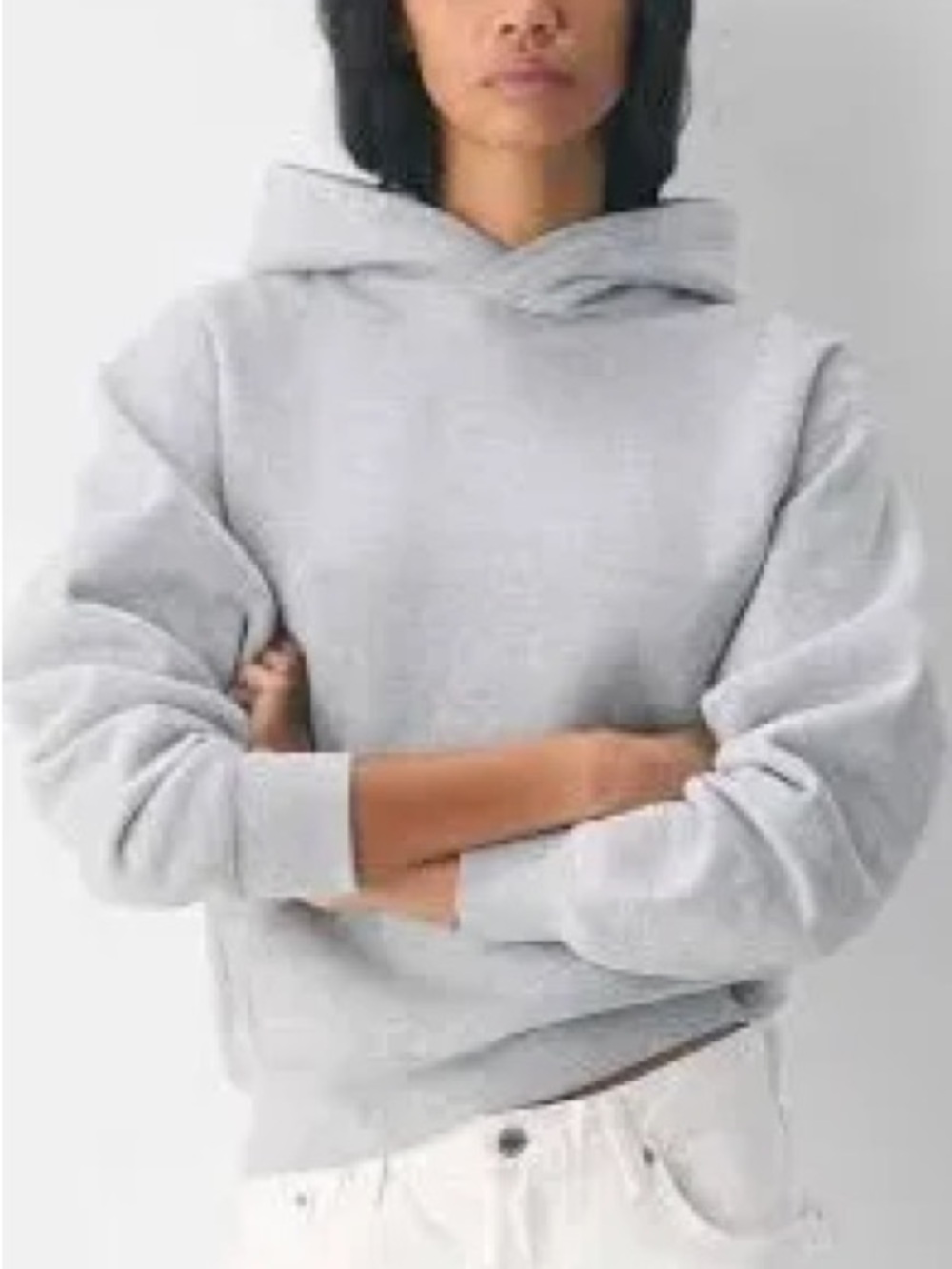 Aritzia Light Gray Pullover Hoodie